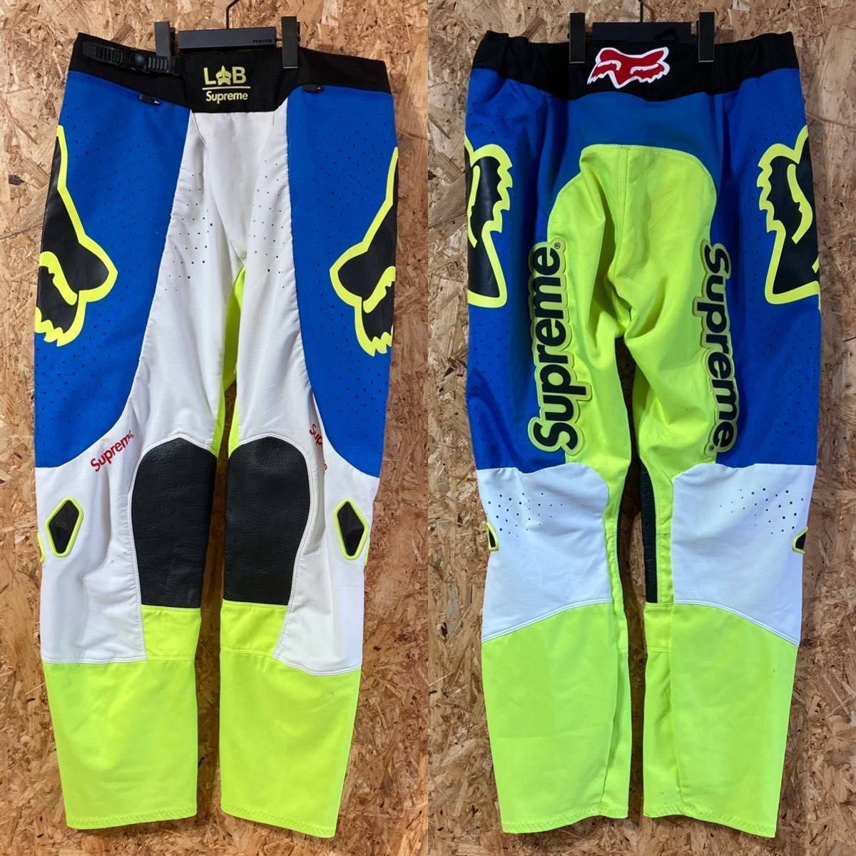 Supreme Fox RacingメッシュシャツM ブルー/ホワイト/イエロー Supreme Fox RacingメッシュシャツM ブルー/ホワイト/イエロー