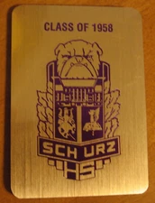 Unused Class of 1958 Carl Schurz High School Chicago Accordion Fold Address Book