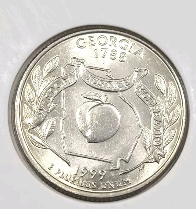 1999-D Georgia State Quarter (Error). - Image 3 of 4