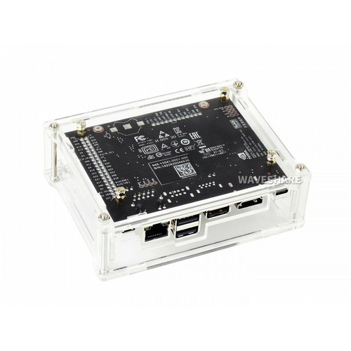 Funda transparente de acrílico Waveshare especializada para kit de desarrollo Jetson Nano de 2 GB - Imagen 4 de 4