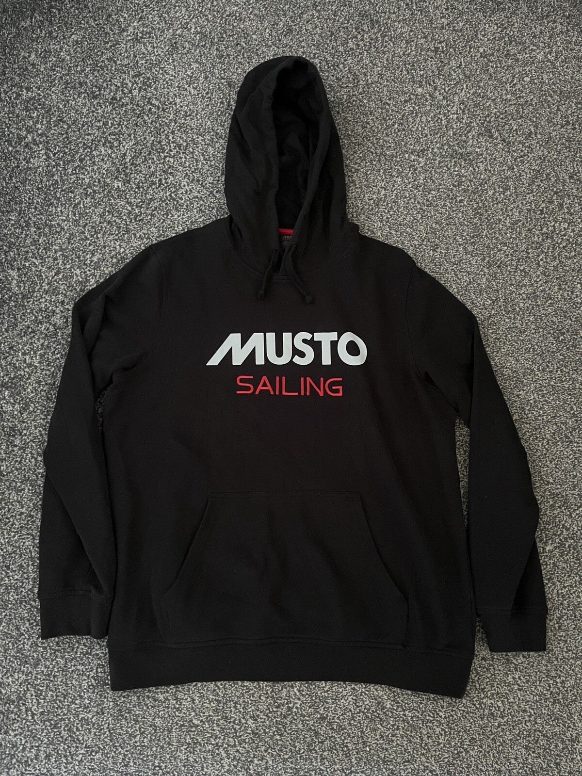 Musto Mens Sailing Hoodie Sweatshirt Black Jumper Size XXL 2XL Black eBay