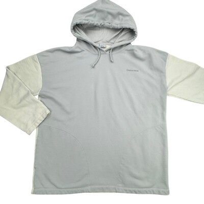 Outdoor Voices Hoodie Mens M Gray Long Sleeve Cotton Blend Oversized Pullover