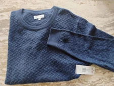 Geoffrey Beene Wool Blend Crewneck Sweater Medium MINT FREE SHIPPING!