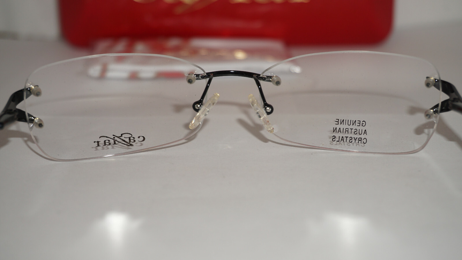 Caviar Eyeglasses New Black Rimless Austrain Crystals M2305 C24 54 16 ...