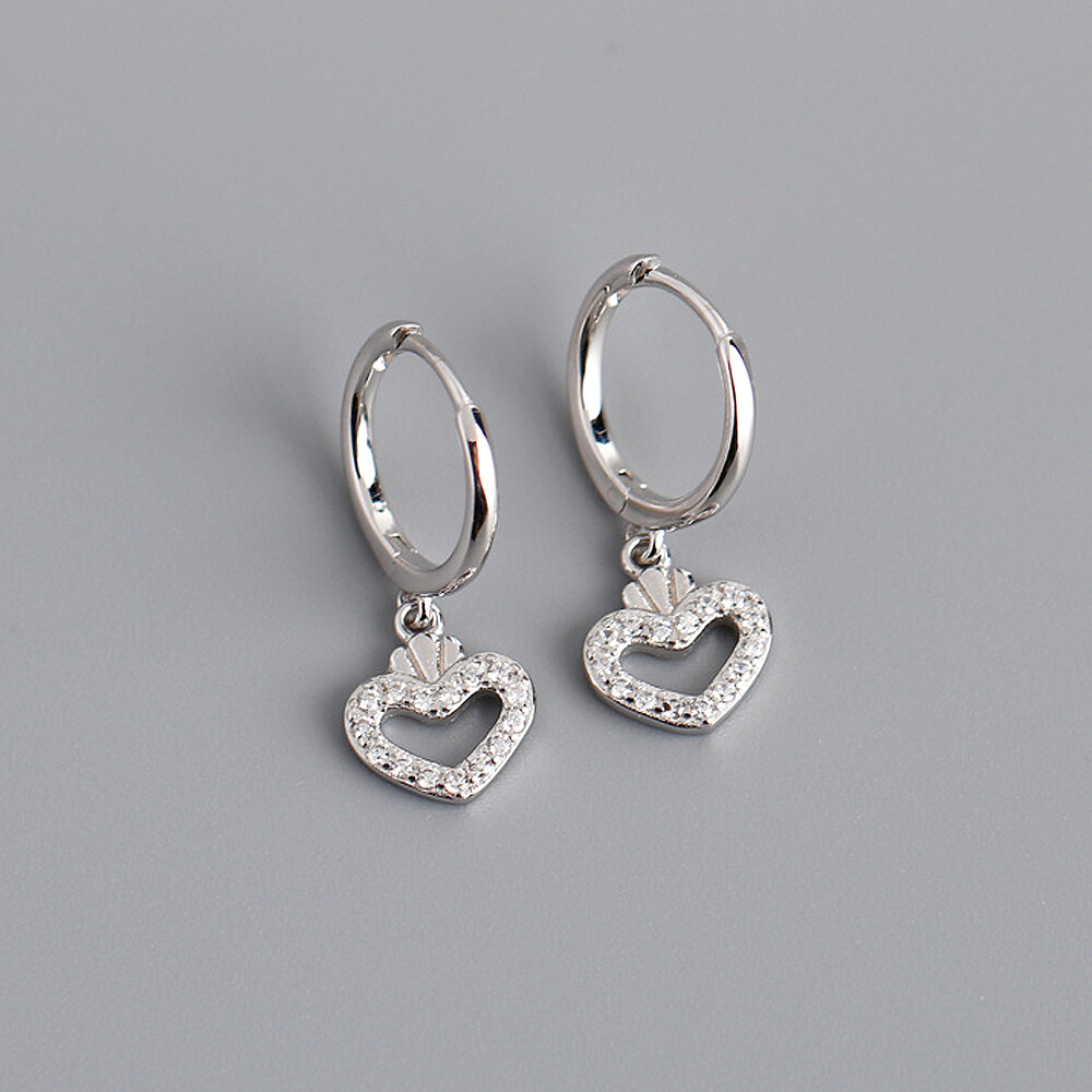 ファッション雑貨・小物その他 +DEINET+ HEART DROP EARRINGS IN SILVER KDBYM4S4211S100F s-l1200.jpg