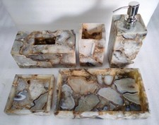 Agate Stone bathroom Set of 5 pcs Handmade Luxury bathroom set