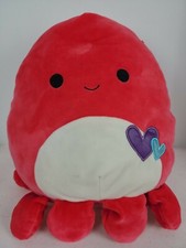Squishmallow Veronica Red Octopus Valentine 12” Plush Please Read Description 