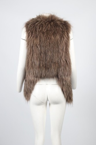 YVES SALOMON FOX FUR GILET EU 34 UK 6 - Picture 4 of 4