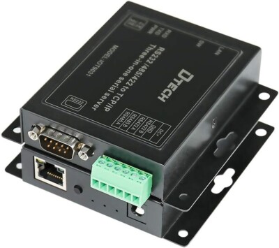 DTECH Serial to Ethernet Converter Adapter RS232 RS422 RS485 to TCP IP Device