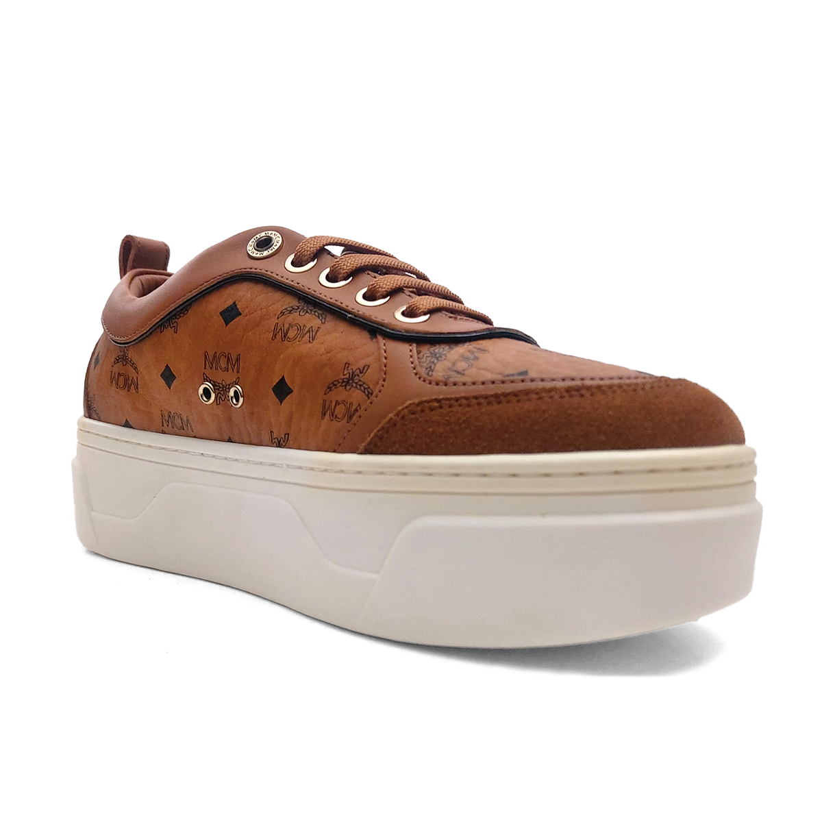 Platform Sneakers Womens Mcm Sneakers MCM Women's Vintage Monogram