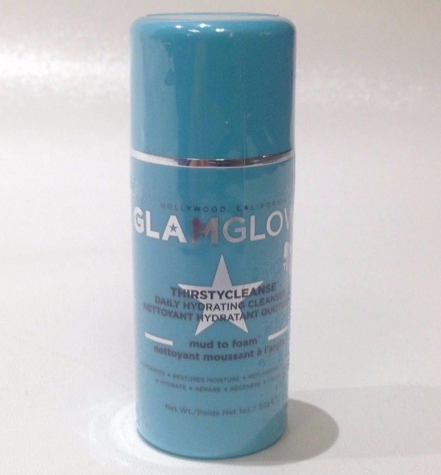 Limpiador hidratante diario GLAMGLOW barro a espuma azul 3 piezas Foto 4 de 4