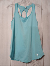 Ladies Small Under Armour Tank Top Racerback Workout Activewear Turquoise