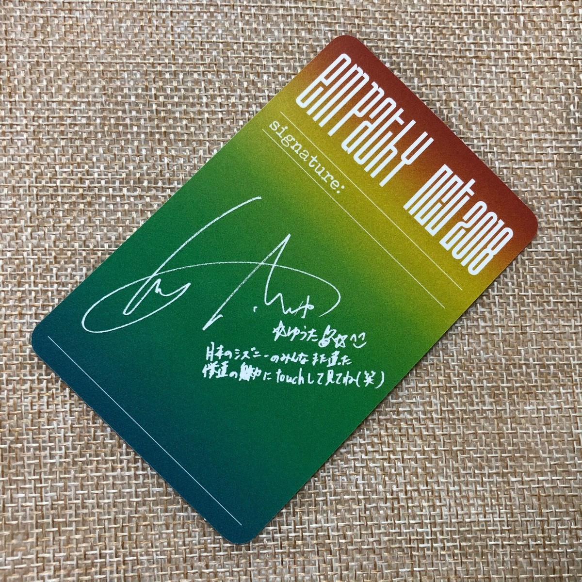 NCT 2018 YUTA [ EMPATHY ] Official Photocard, Dream Ver, 1st