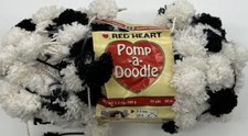 Red Heart Pomp-a Doodle Yarn "Night  Day" 1 Skein 1442