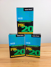 Lot of 3 Radio Shack PHG 20 Video Cassettes NEW VHS-C 20-60 Min PRO HIGH GRADE