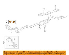 GM OEM Exhaust-Catalytic Converter & Pipe Seal Right 20987829