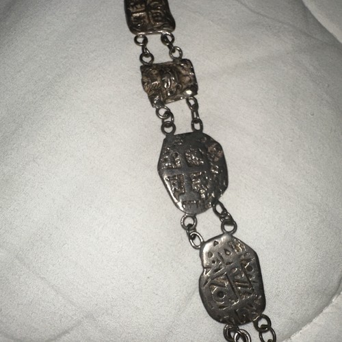 Vintage Sterling Graziella Latti Peruvian Panel Belt 232 Grams Atosha Coins - Picture 10 of 11