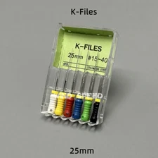 Dental Endodontic Root Canal Hand Files 21/25mm Stainless Steel ENDO K-Files