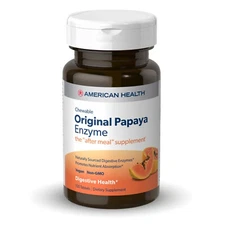 American Health Original Papaya Enzyme Chewable 100 Tablets