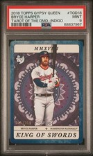 2018 Topps Gypsy Queen Tarot Of The Diamond #TOD18 Bryce Harper Indigo PSA 9