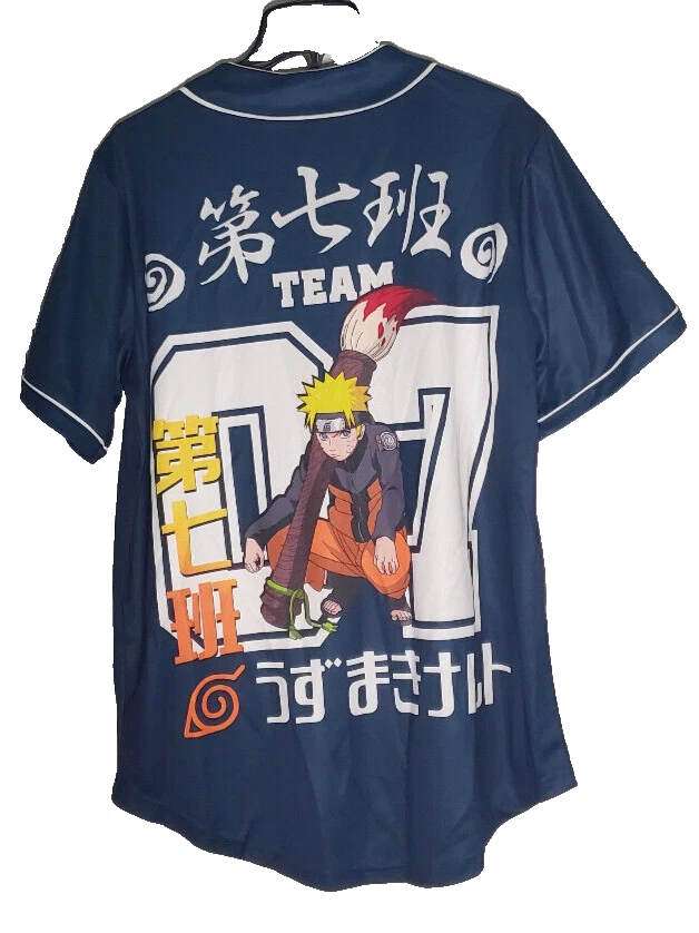 Narutoo Shippuden "Team 07" Baseball Jersey Size Medium 2502 (Fast Shipping)