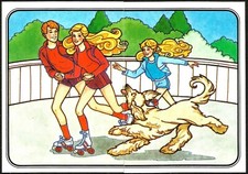 BARBIE, 2 STICKERS, 67-68, FROM PANINI BARBIE ALBUM 1983, IN MINT CONDITION