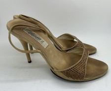 Vero Cuoio Women's Shoes Beige Suede Crystal Size 39 Italy Retail 420