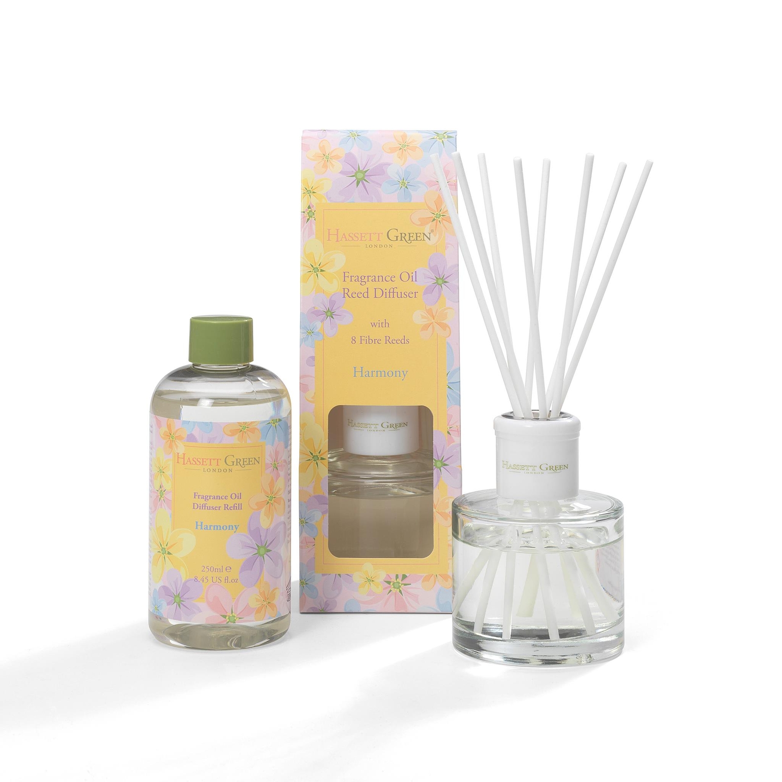 Hassett Green Harmony - Reed Diffuser and Refill Combination Set