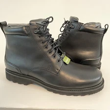 Rockport Men's Boots Waterproof Hydro Shield Walk-Dry Bismark Black 9.5 Wide NEW