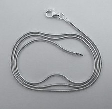Snake Chain 1.6mm Solid Italian Sterling Silver. 16,18,20,22,24,30 inch .925 NEW
