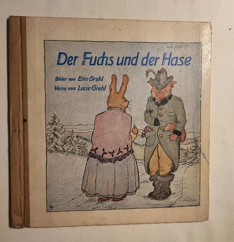 Der Fuchs und der Hase, Bildergeschichte nach einem Bechstein-Märchen, 1946  - Bild 1 von 4