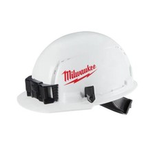 Milwaukee 48-73-1200 White Front Brim Vented Hard Hat w/ 4-Pt Ratcheting