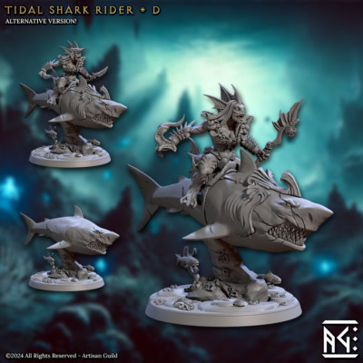 Mirmidon Shark RIder D - Monster - Artisan Guild - Dungeons and Dragon