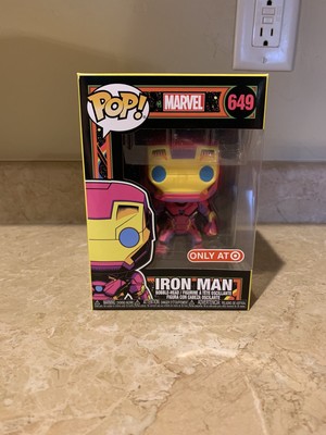 FUNKO POP! MARVEL BLACK LIGHT IRON MAN!!! TARGET EXCLUSIVE! #649 | eBay
