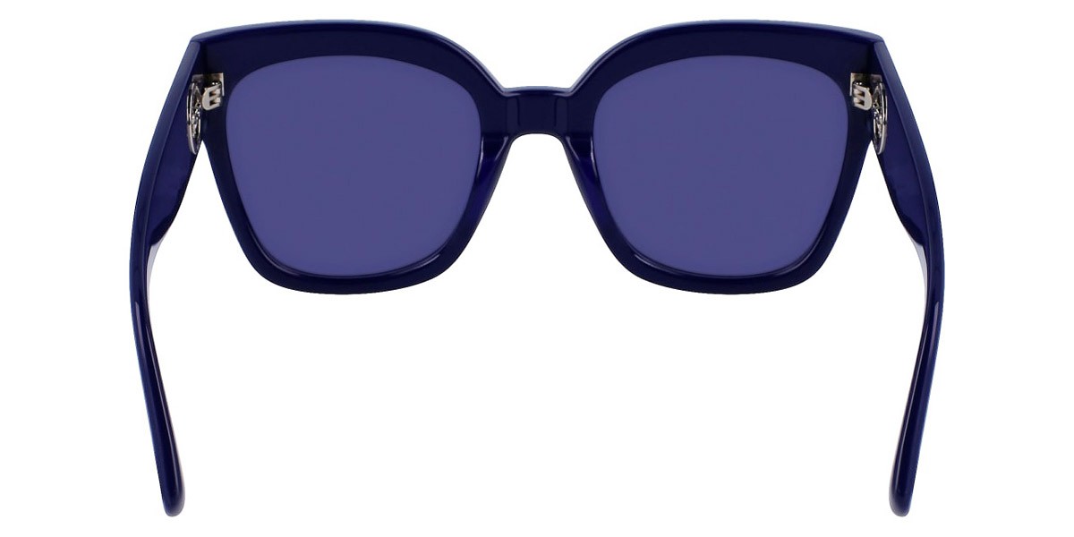 Longchamp LO717S Sunglasses Women Blue Butterfly 55mm New 