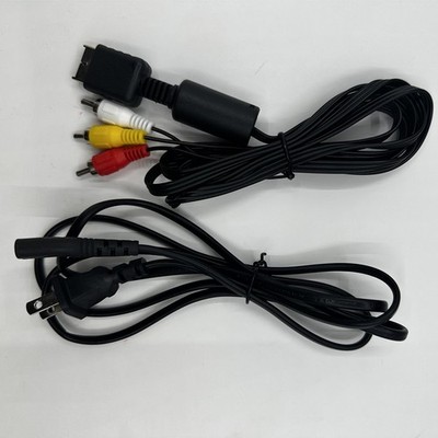AC Cable Power Supply Adapter Cord+Audio AV RCA For Sony Playstation 1/2 PS2 FAT