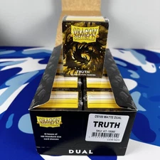 Dual Matte Truth Case Display Dragon Shield Standard Size Sleeves - 10 Packs