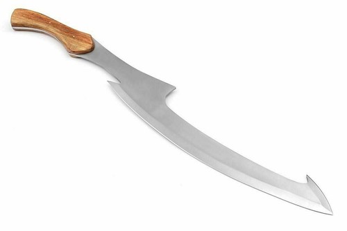 Custom handgeschmiedetes Kohlenstoffstahl Ägyptisches Khopesh Jagdschwert, Eschenholzgriff - Bild 2 von 5