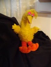 TALKING BIG BIRD 1980'S vtg Sesame Street Pull-String MUPPETS 21  Plush TESTED