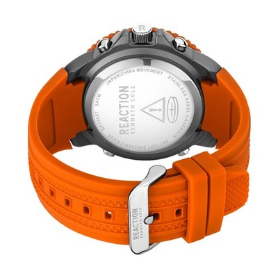Kenneth Cole Reaction Men's Analog Digital Watch Silicone Strap