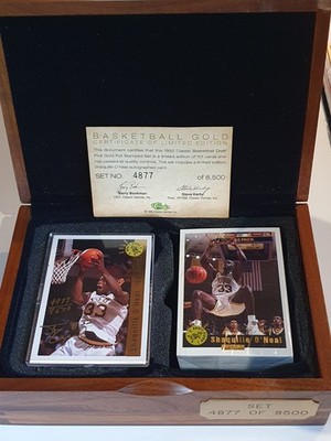 1992 Classic Shaquille O'Neal Auto GOLD /8500 Foil Stamped Set