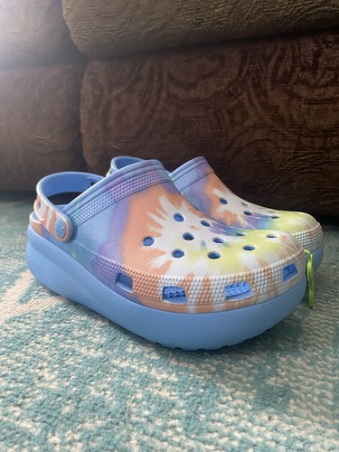 Crocs Junior Unisex Classic Tie Dye Clog UK Size 4-5 (Eur 37-35)