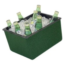Enfriador de bebidas aislado Buffet Enhancements - verde esmeralda
