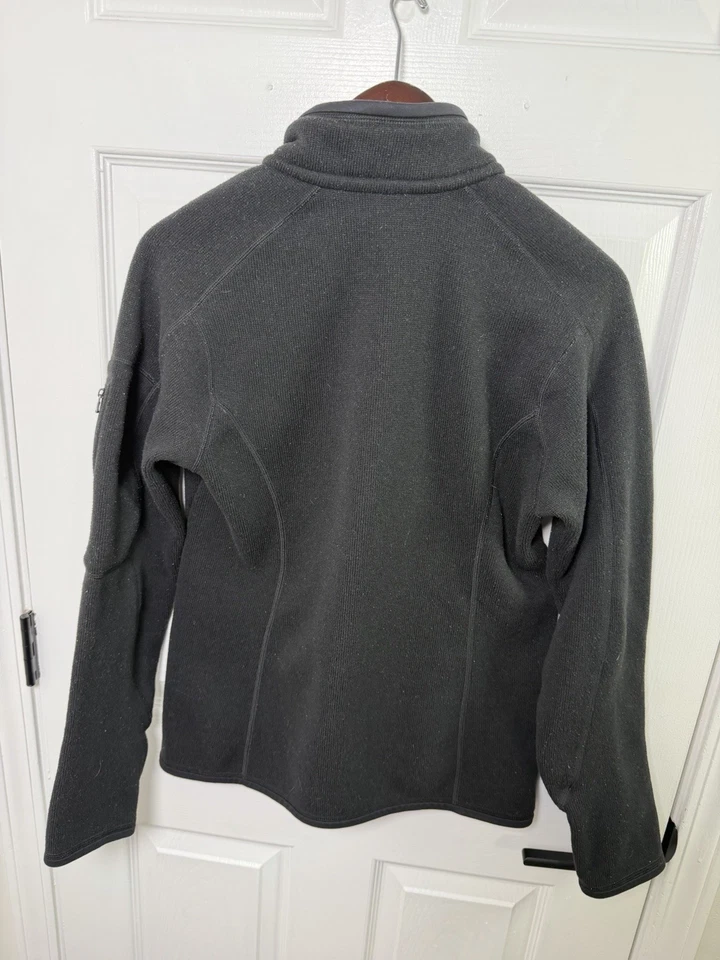Patagonia Better Sweater Womens Medium Black Fleece Jacket Full Zip Hiking - Image 2 of 4
