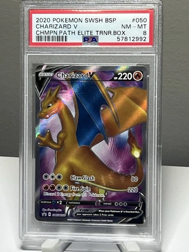 Charizard V SWSH050 Promo - PSA 8 NM-MT -