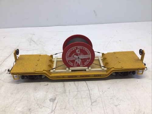 Coche plano central prensado con alambre Hércules escala G Union Pacific 20056 hebra roja | Zustand: Used