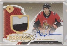2019-20 Ultimate Collection Rookies Gold /99 Tier 1 Max Veronneau Patch Auto 3x1