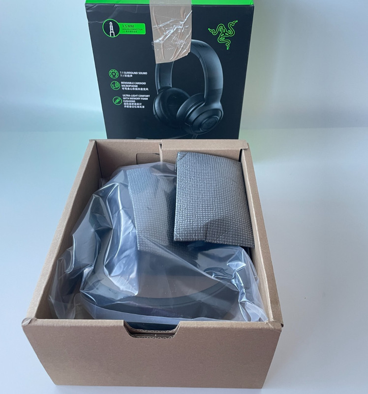 Razer Kraken X Gaming Headset 7.1 Surround Sound PC PS5 Xbox Switch Mint Boxed