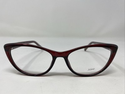 VE Soho SOHO 1059 Wine/Crystal 54-17-140 Red Full Rim Eyeglasses Frame TT40