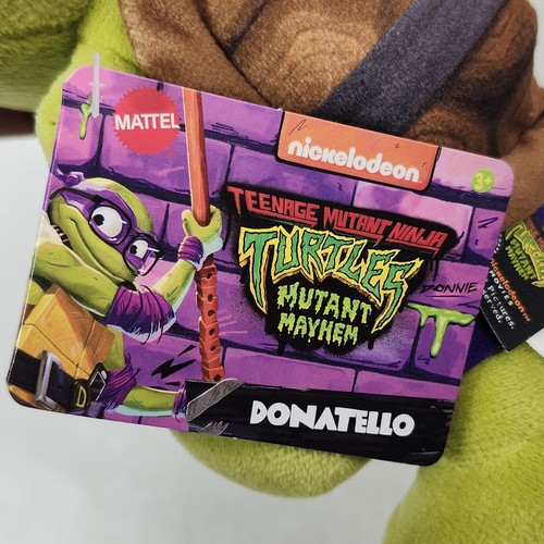 Juguete de peluche de 8" TMNT Teenage Mutant Ninja Turtles Mutant Mayhem Donatello NUEVO - Imagen 6 de 6